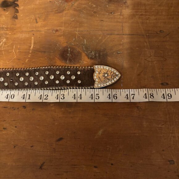 Women's Rawhide Leather Belt Extra Long - Picture 2 of 5